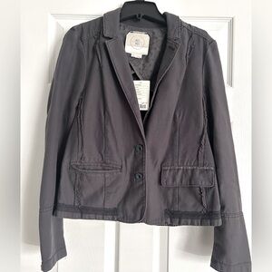 Anthropologie blazer w/ houndstooth back detail